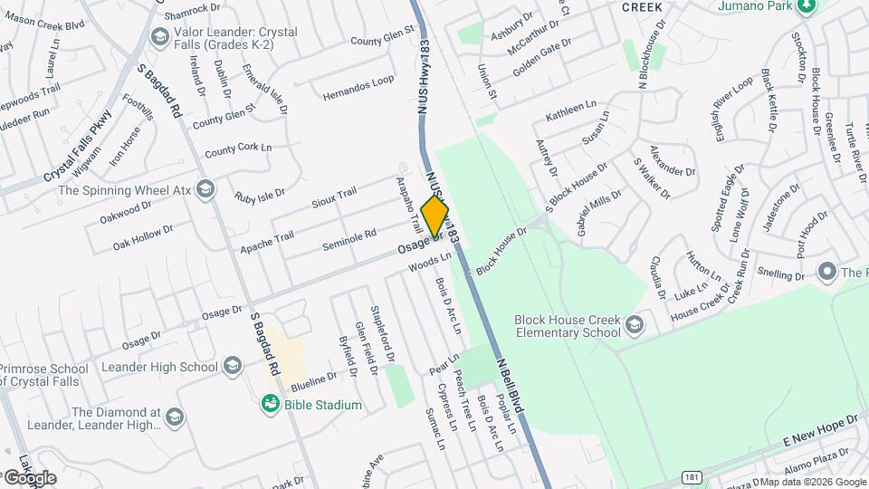 104 Osage Dr Map and Location Details