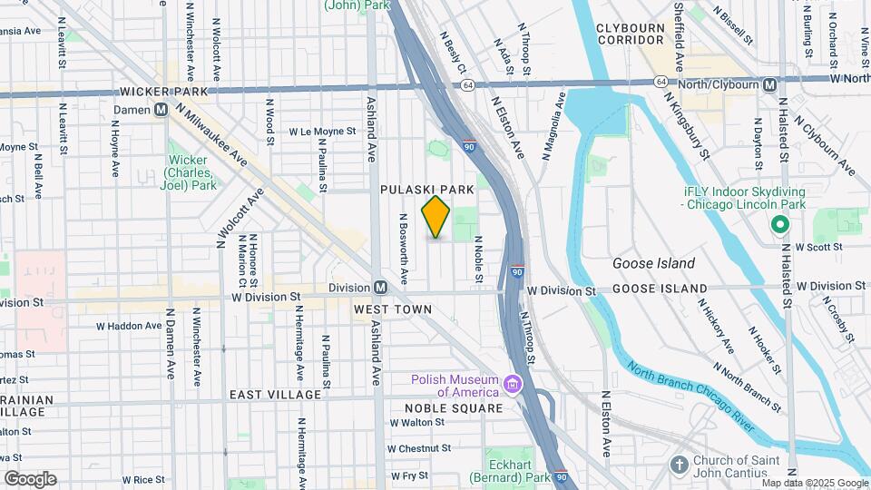 1257 N Greenview Ave Map and Location Details