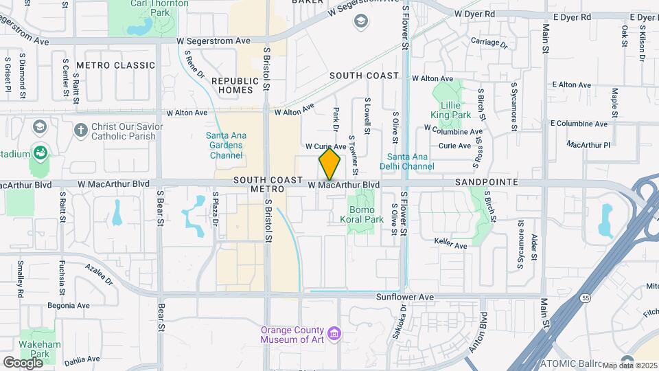 1040 W MacArthur Blvd Map and Location Details
