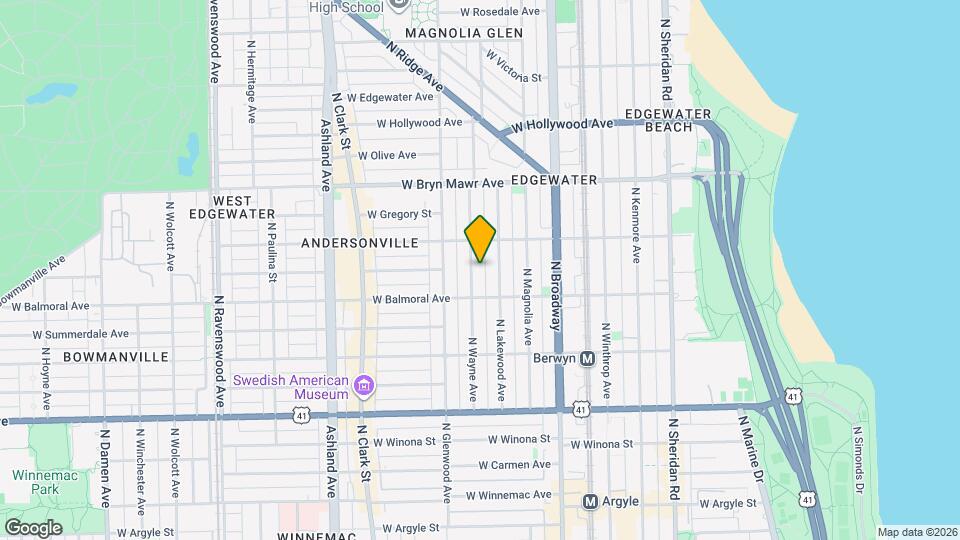 5427 N Wayne Ave, Unit 1st Floor Map and Location Details