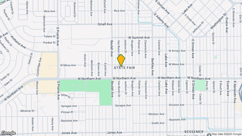 1206 Van Buren St Map and Location Details