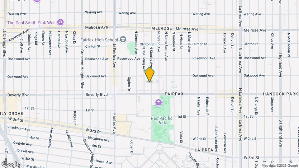 341 N Stanley Ave Map and Location Details