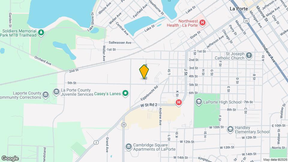 412 Wabash St Map and Location Details