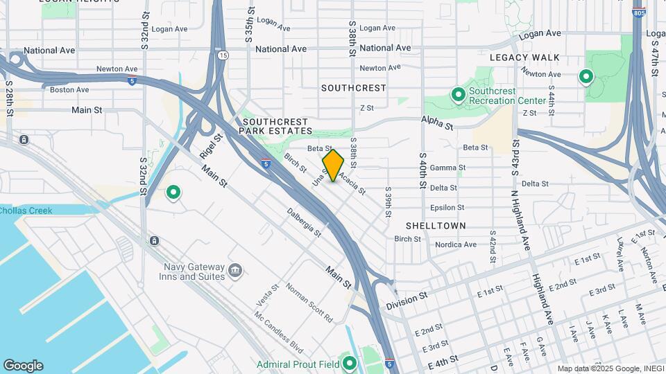 3742-3748 Birch St Map and Location Details