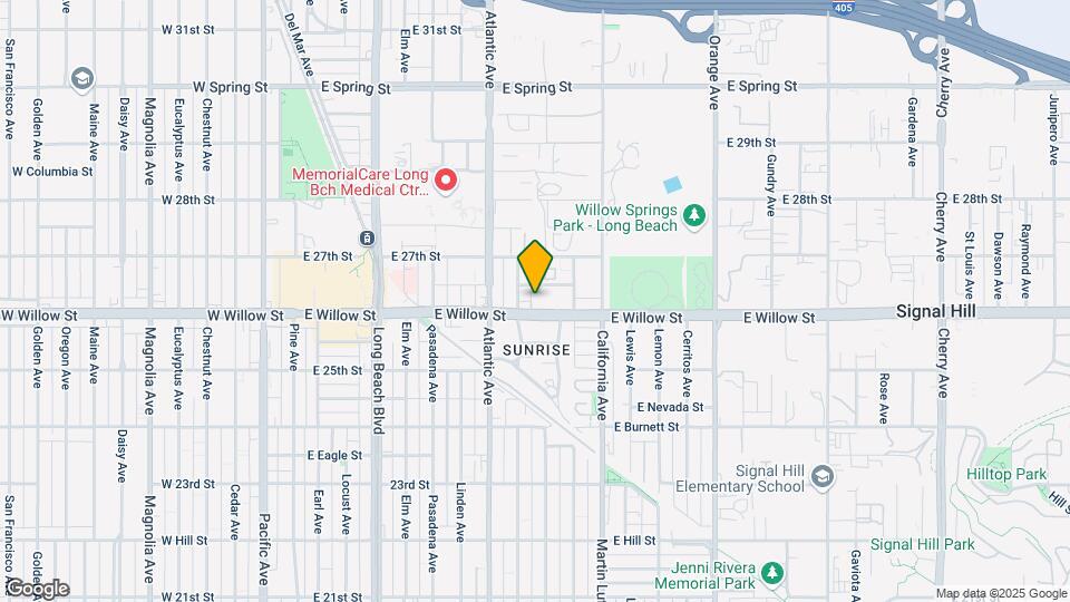 739 E Willow St Map and Location Details