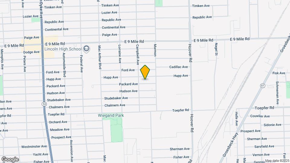 11245 Packard Ave Map and Location Details