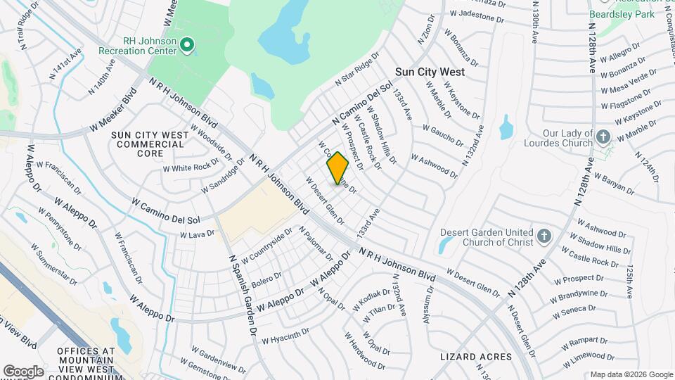 18826 N 134th Ave Map and Location Details