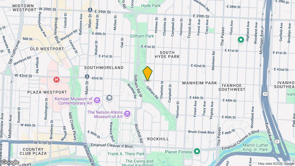 Gillham Park Apartments Mapa y Detalles de la Ubicación