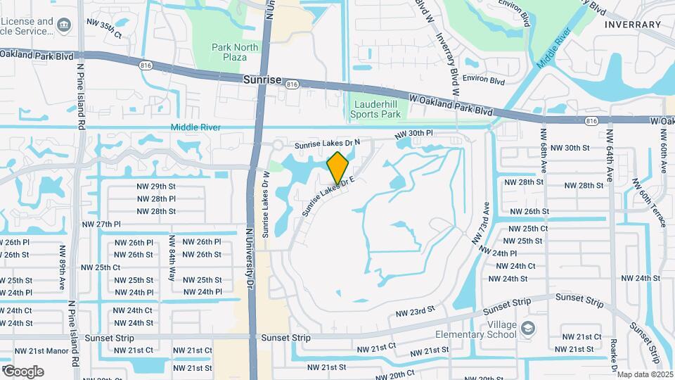 8032 NW 29th St Map and Location Details