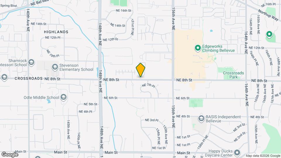 Bellevue East Apartments Map and Location Details