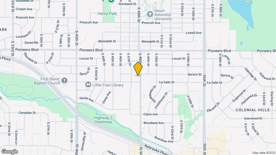 4615 S 48th St Map and Location Details