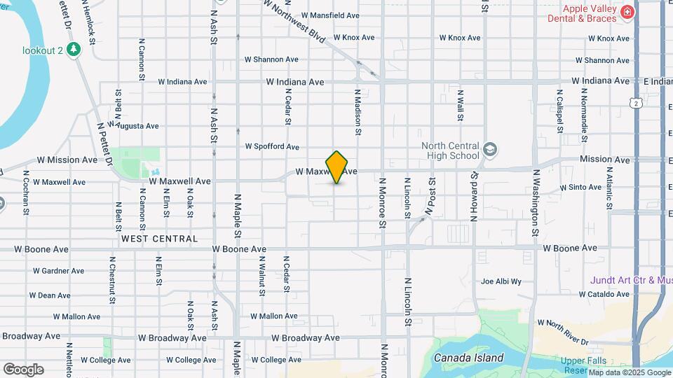 1128 W Sinto Ave Mapa y Detalles de la Ubicación