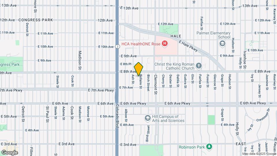 759 Bellaire St Map and Location Details