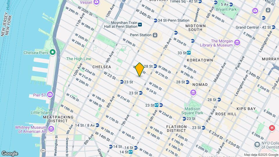 226 W 25th St Map and Location Details