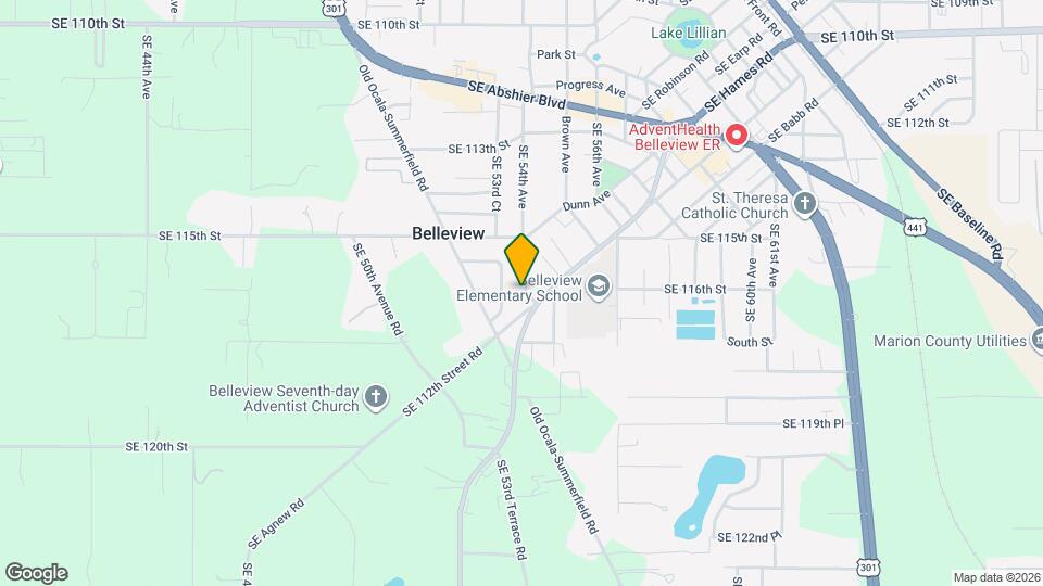 11604 SE 54th Ave Map and Location Details