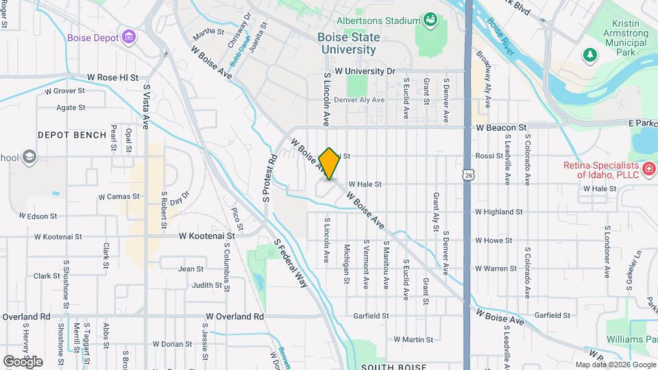 1605 S Reinhart Dr Map and Location Details