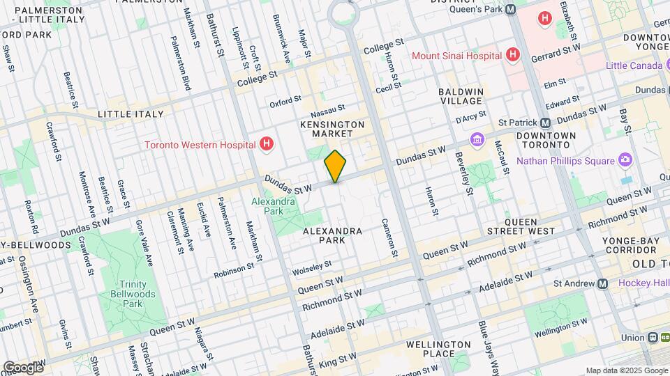 581-599 Dundas St W Map and Location Details