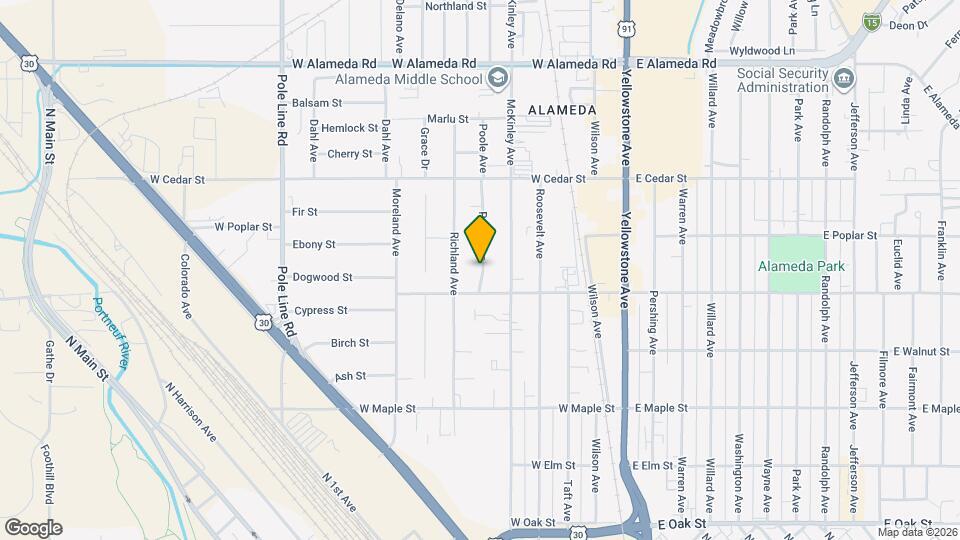 547 Poole Ave Map and Location Details