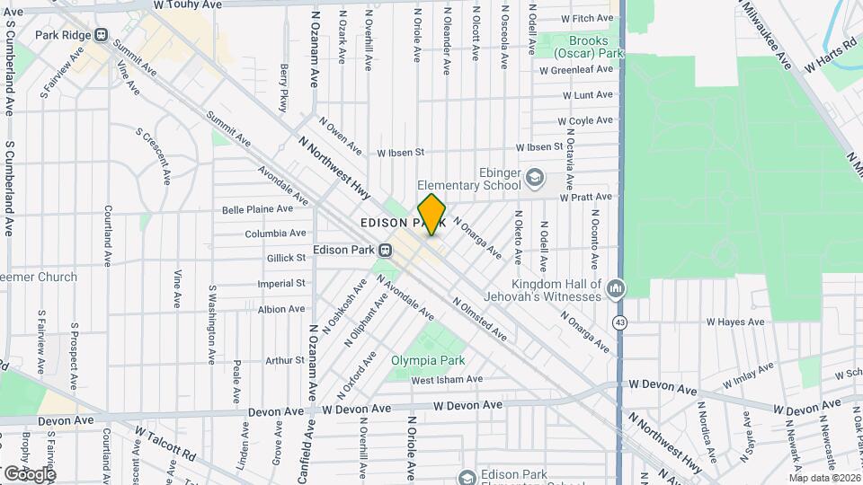 6697 N Northwest Hwy, Unit 2E Mapa y Detalles de la Ubicación