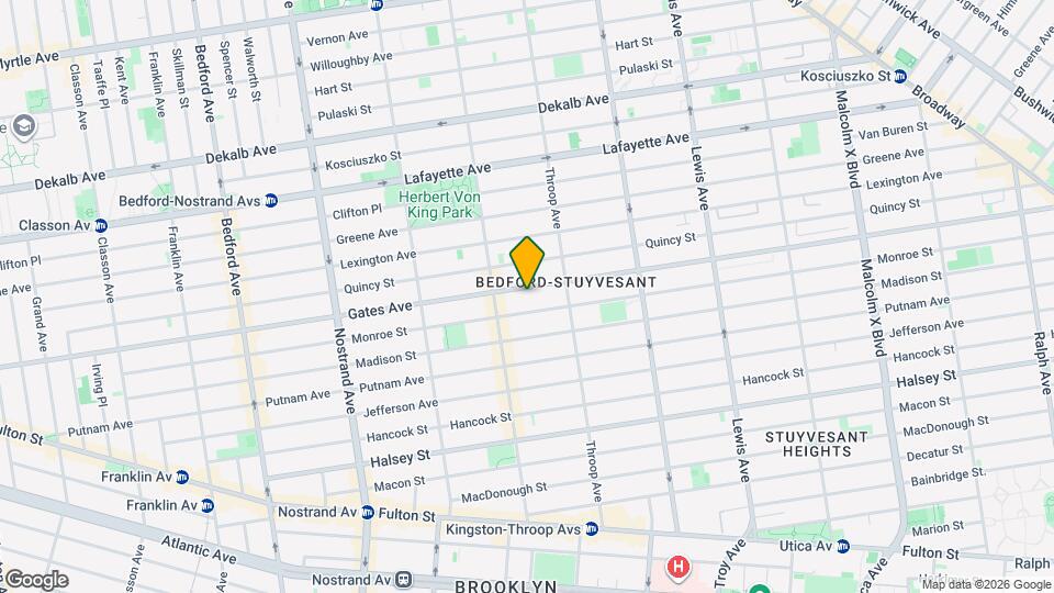 554 Gates Ave Mapa y Detalles de la Ubicación