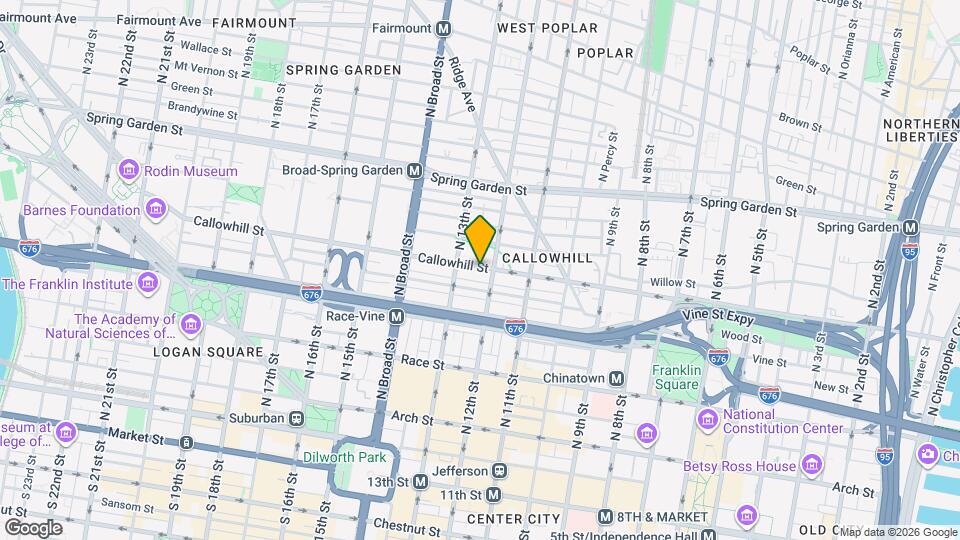 1238 Callowhill St Map and Location Details