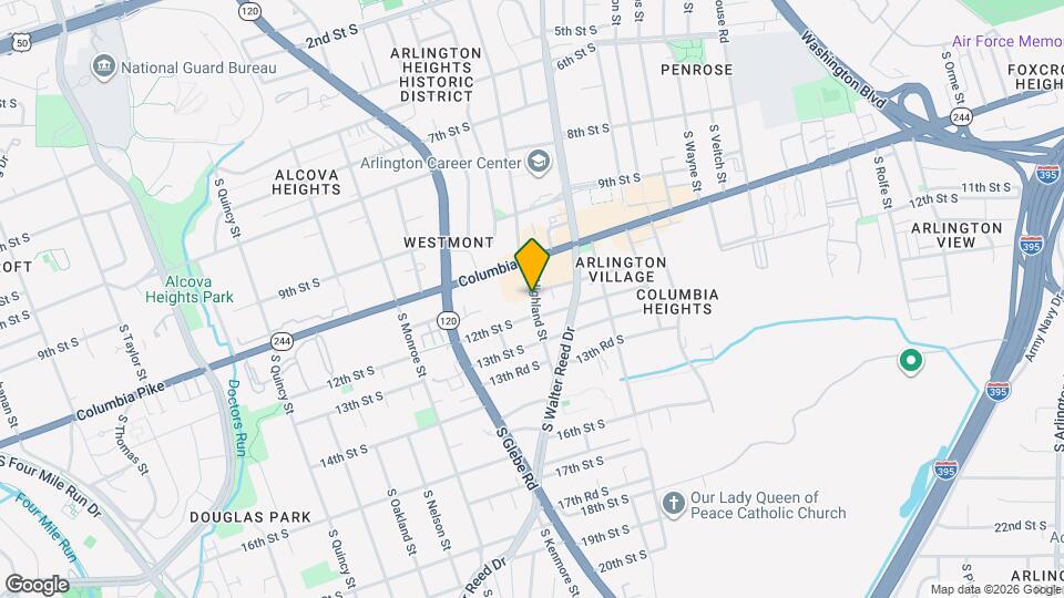 1106 S Highland St Mapa y Detalles de la Ubicación