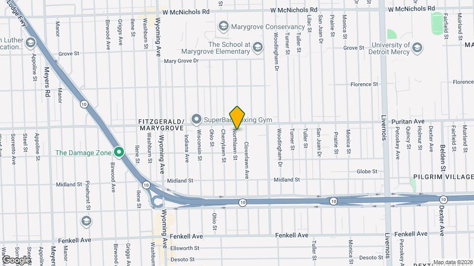 15886 Northlawn St Mapa y Detalles de la Ubicación