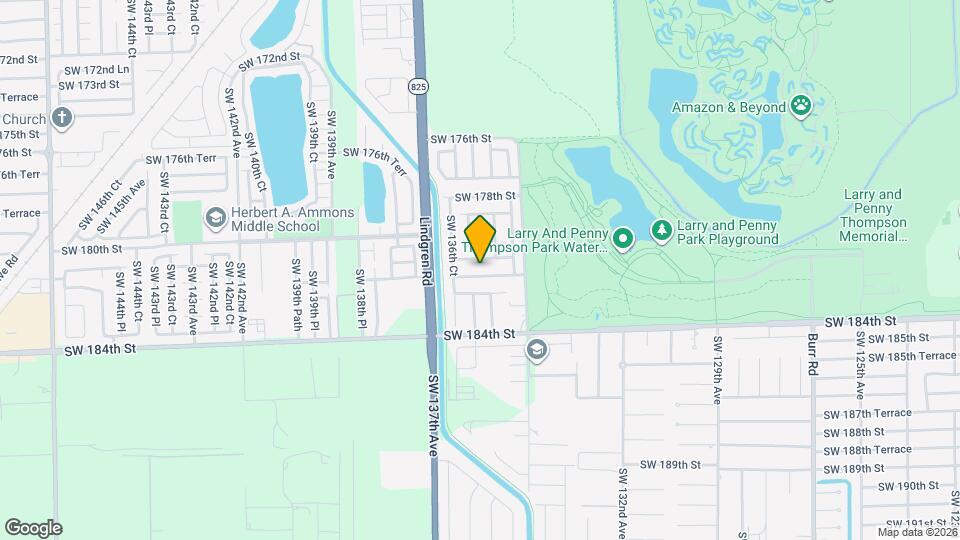 13541 SW 182nd St Map and Location Details