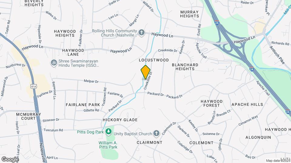 3939 Creekside Dr Map and Location Details