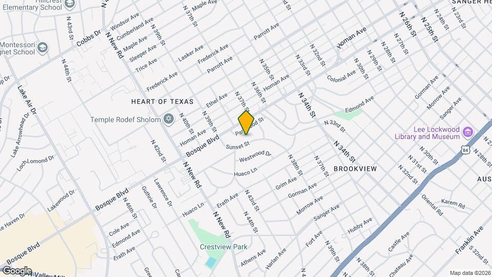 1325 Sunset St Map and Location Details