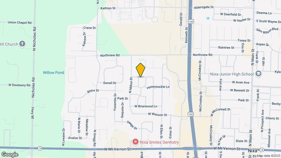 610 N Persimmon Dr Map and Location Details