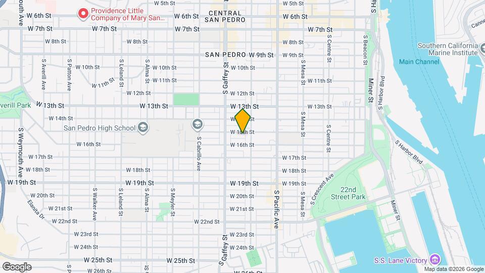 635 W 15th St Map and Location Details