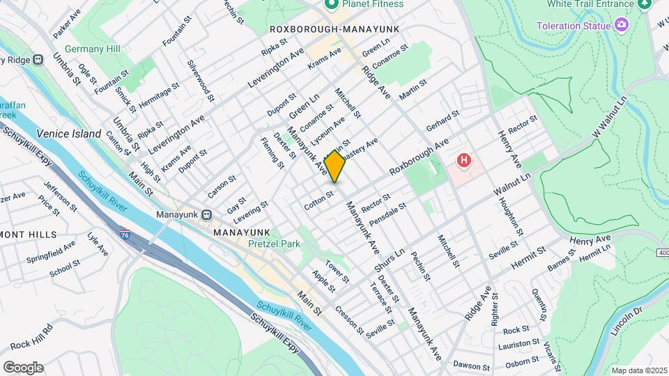 4312 Manayunk Ave Map and Location Details
