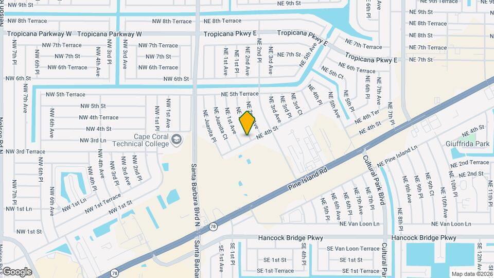 428 NE 1st Pl Map and Location Details