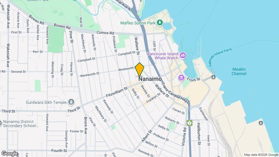 TELUS Living Nanaimo Map and Location Details