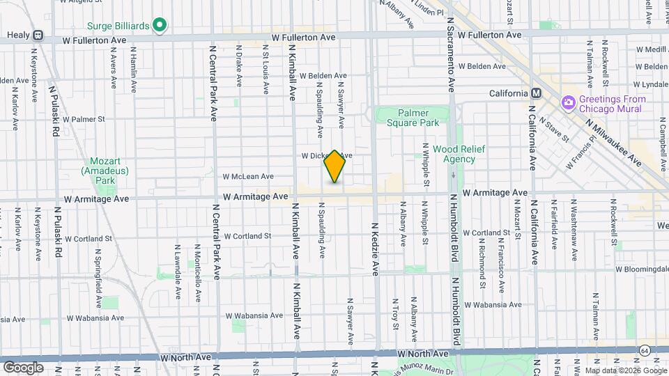3262 W Armitage Ave Map and Location Details