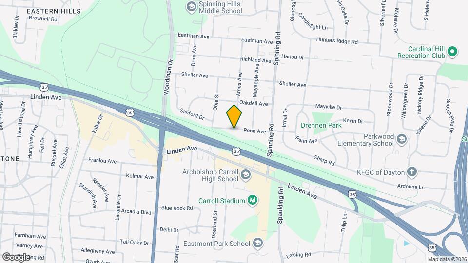 4460 Penn Ave Map and Location Details