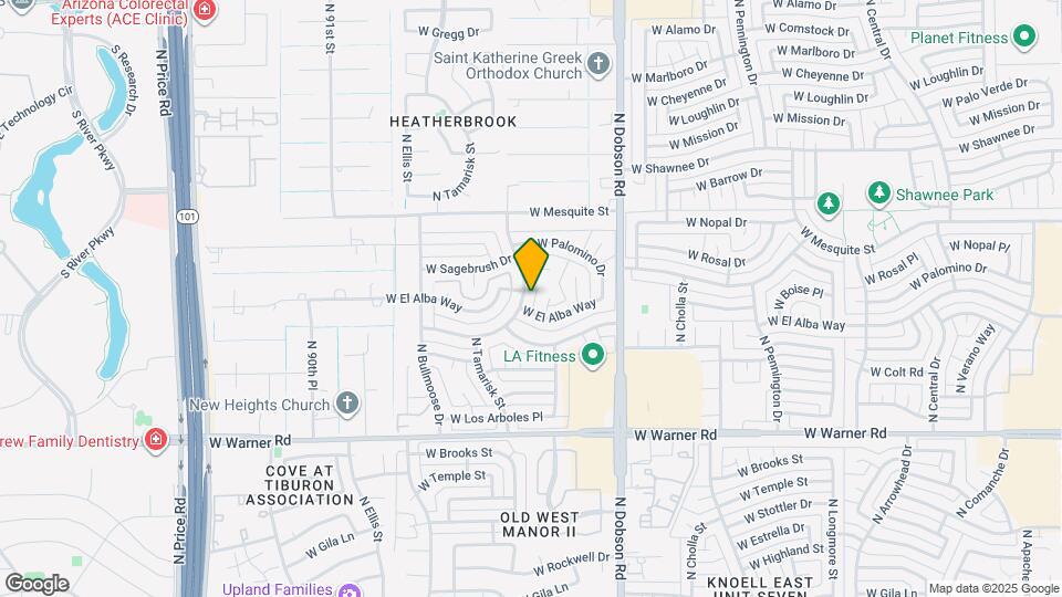 2215 N Los Altos Dr Map and Location Details