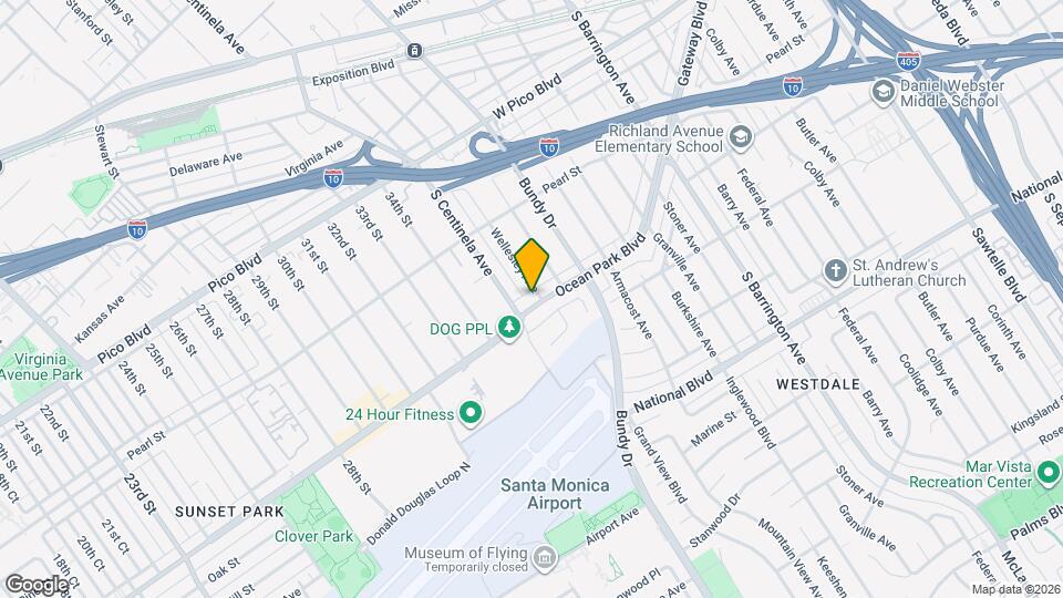 12305 Ocean Park Blvd Map and Location Details