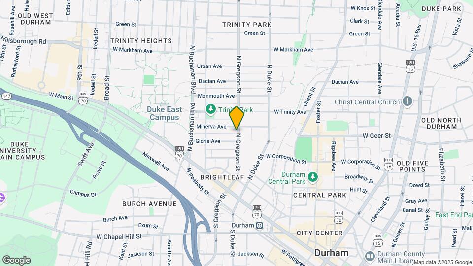 407 N Gregson St Mapa y Detalles de la Ubicación