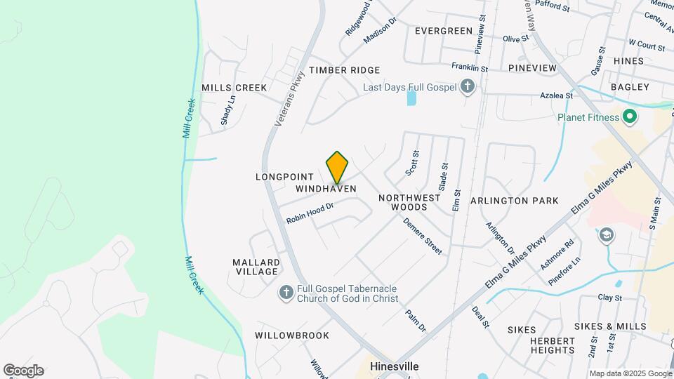 627 Windhaven Dr Map and Location Details