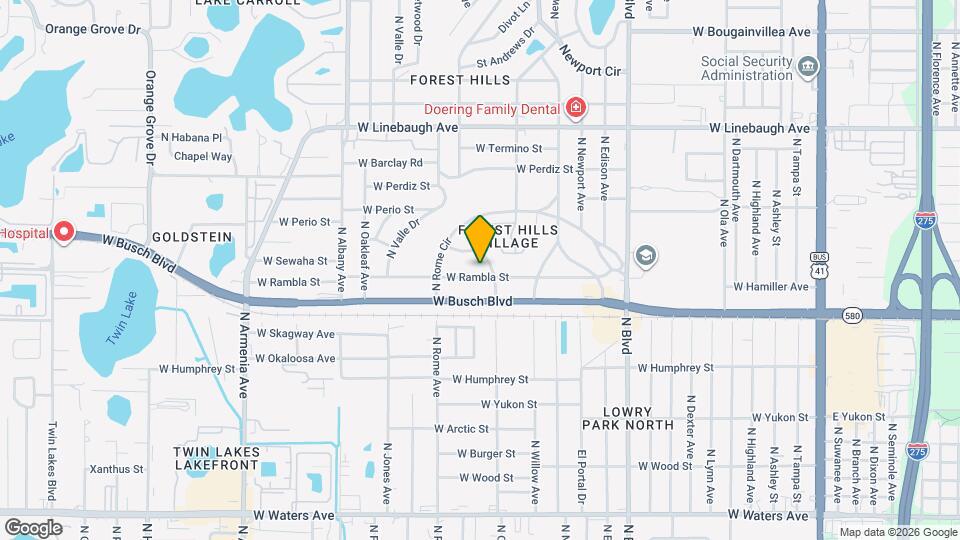 1405 W Rambla St Map and Location Details