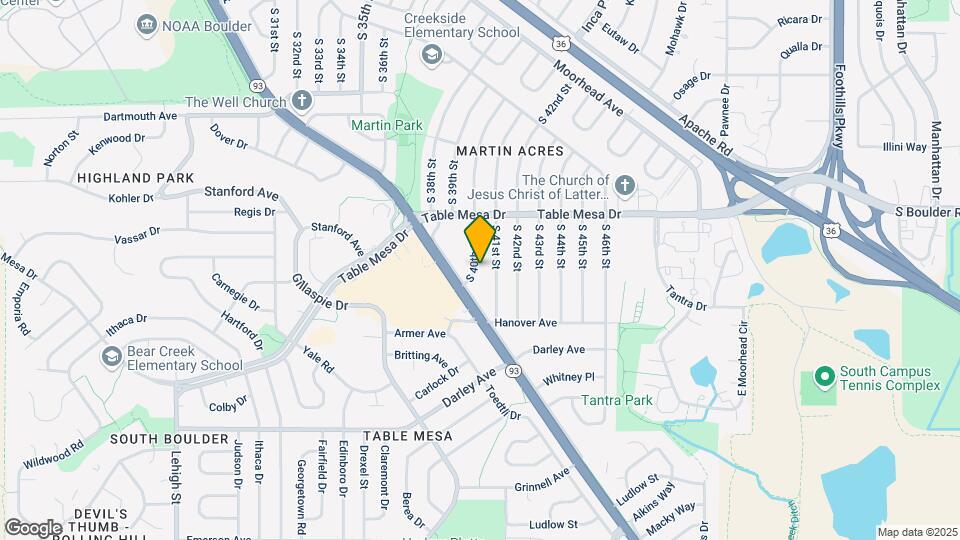 640 S 40th St Map and Location Details