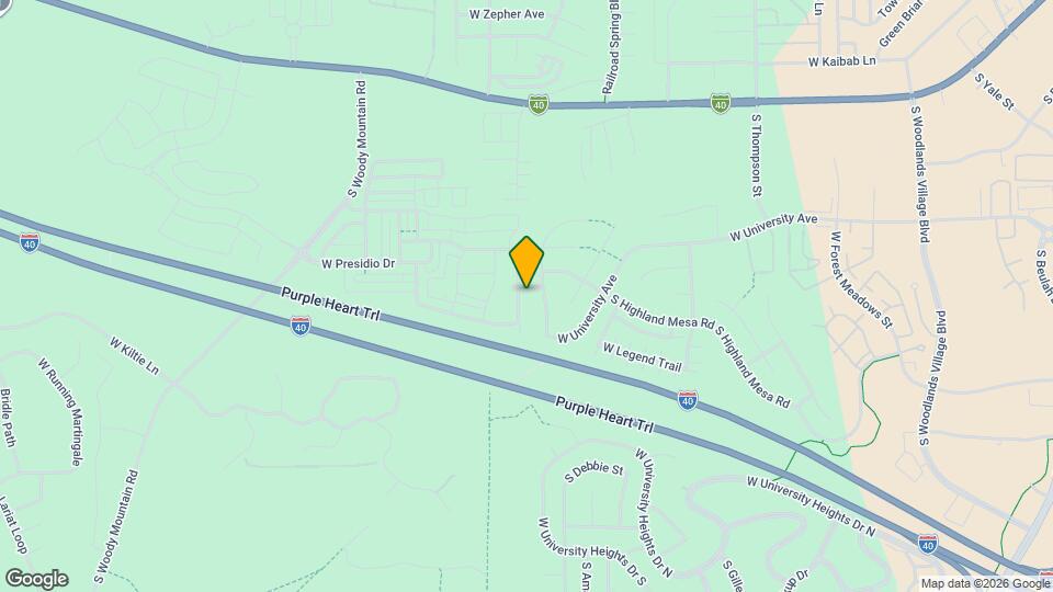 2345 W Mission Timber Cir Map and Location Details