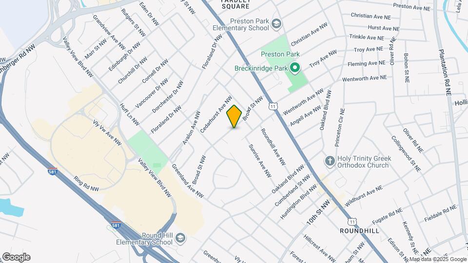 2703 Broad St NW Map and Location Details