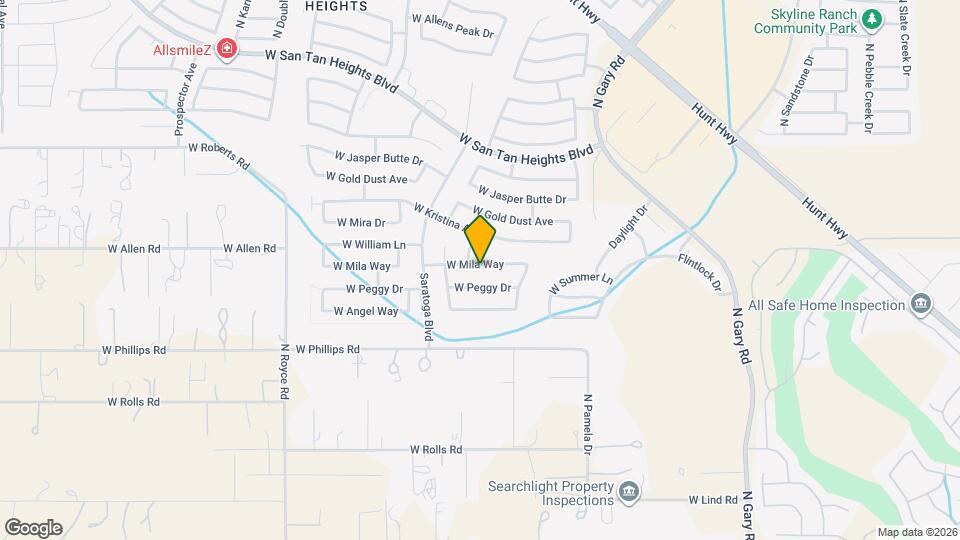 2333 W Mila Way Map and Location Details