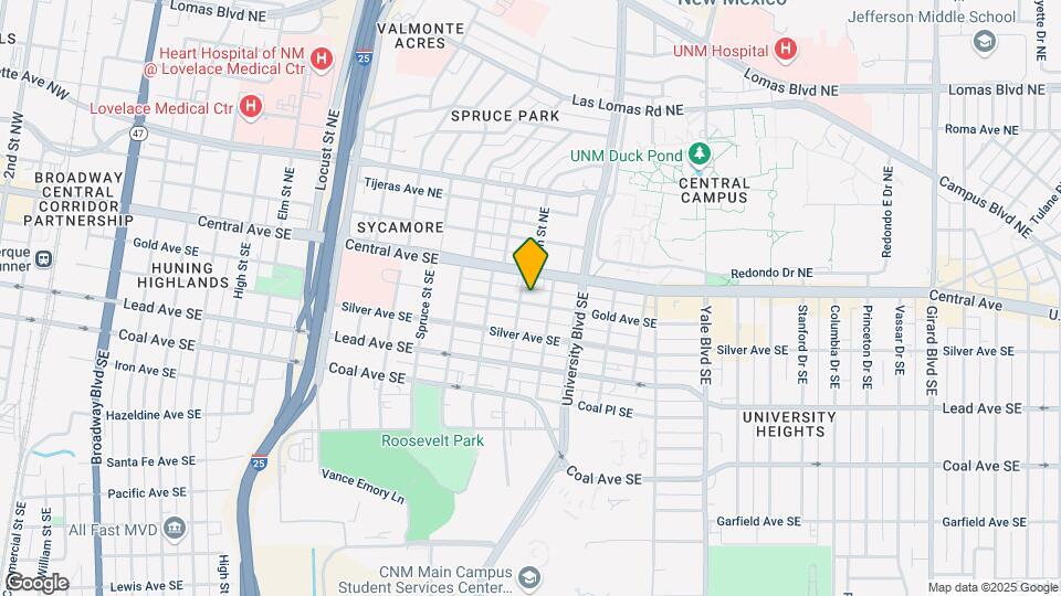 1605 Gold Ave SE Map and Location Details