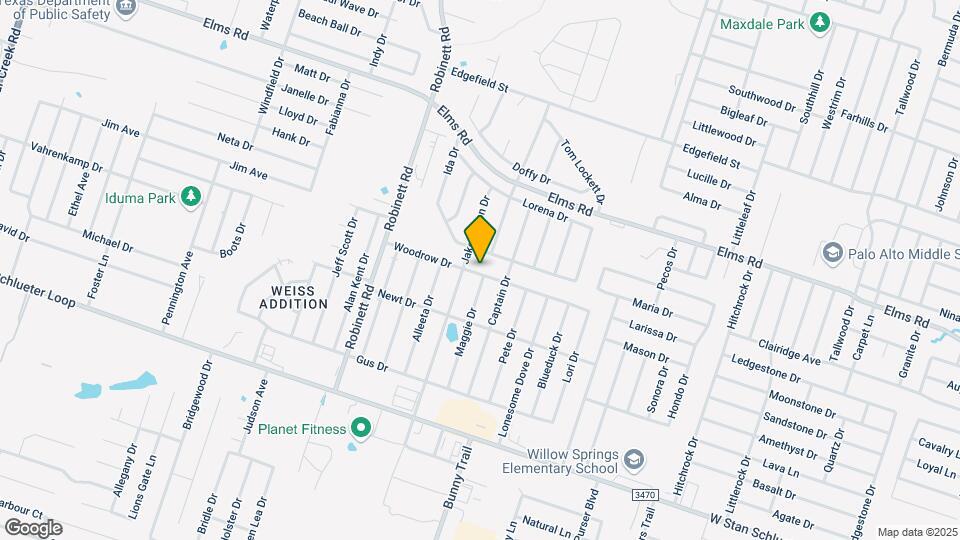 3501 Woodrow Dr Map and Location Details