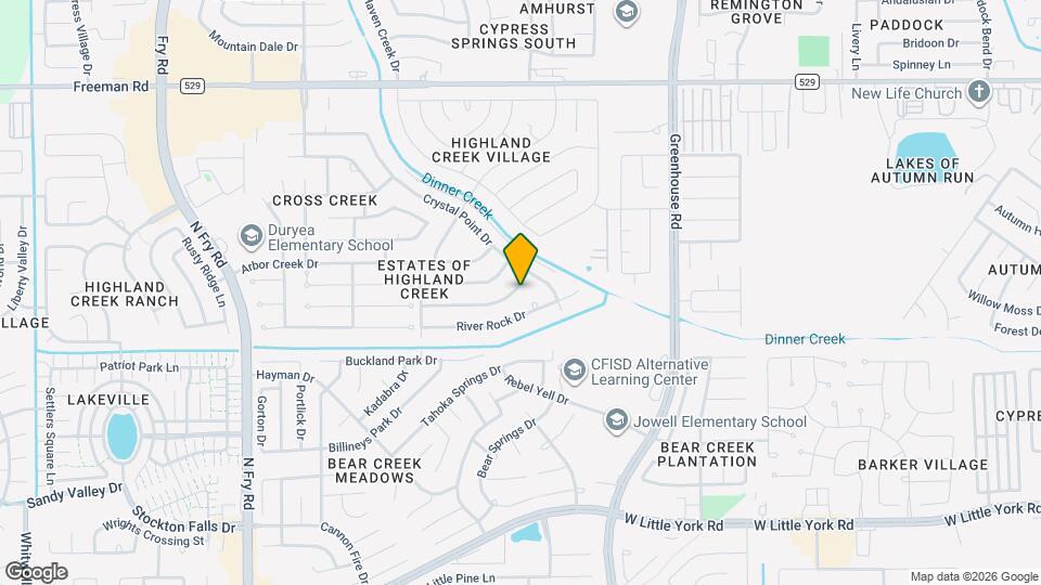 19711 Dusty Creek Dr Map and Location Details