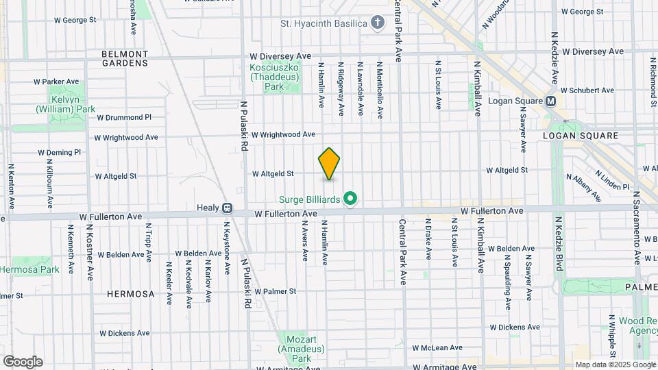 2441 N Hamlin Ave Map and Location Details